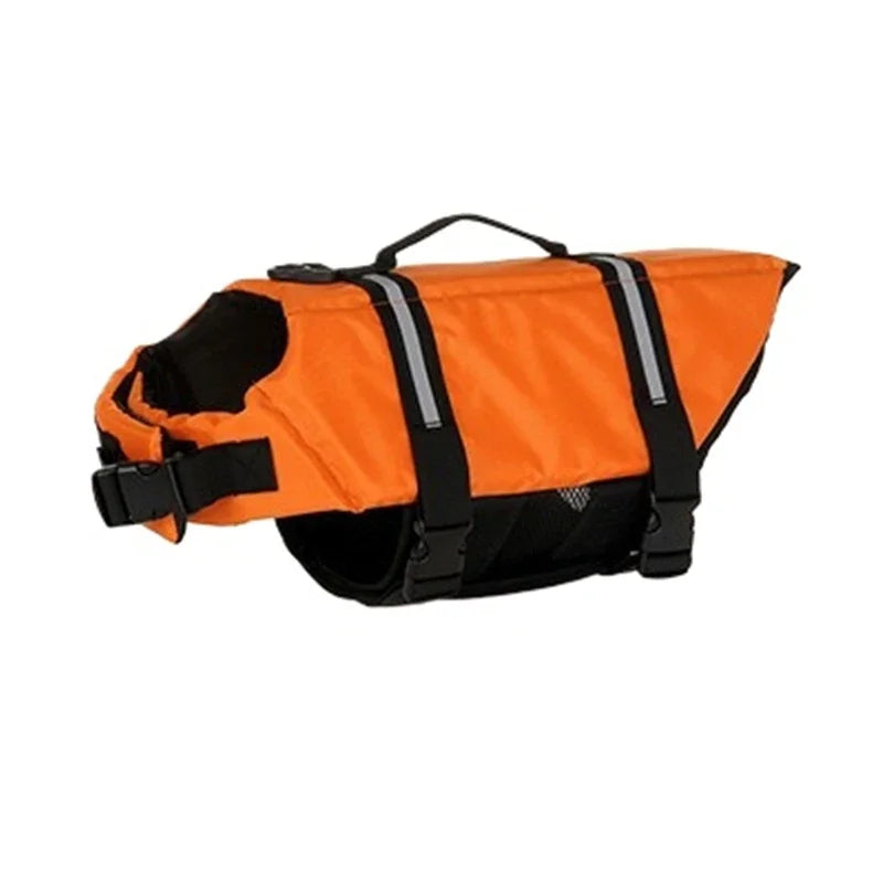 Summer Dog Life Jacket Reflective Adjustable Large Dogs Swimwear Safety Vest Surfing Sailboat Enhanced Buoyancy Pet Lifejackets