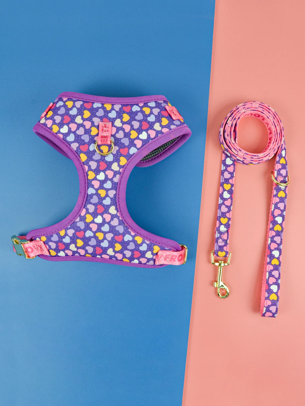 Cute Design Adjustable Luxury Designer Pet Harness &1 Pcs Color Matching Pet Dog Leashes