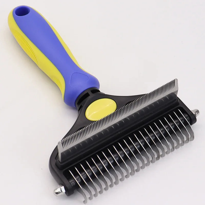 Pet Grooming Brush,Dog Brush for Shedding,3 in 1 Undercoat Rake Deshedding Tool for Dogs and Cats,Pet Dematting Comb,Pet Deshedd
