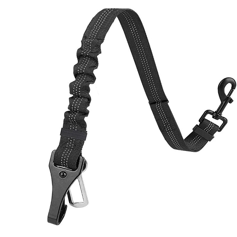 Benepaw Bungee Dog Car Seat Belt 2 In 1 Latch Bar Attachment Elastic Reflective Pet Safety Belt Universal Vehicle Traveling