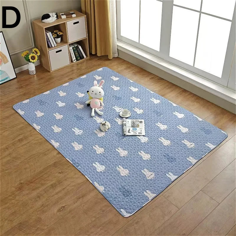 Rabbit Floor Mat Sofa Cushion Training Pad Cage Mat Sleeping Blanket Fence Pad Washable Diaper Bedding Pee Pad Pet Supplies