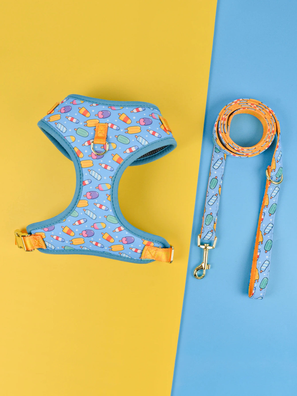 Cute Design Adjustable Luxury Designer Pet Harness &1 Pcs Color Matching Pet Dog Leashes