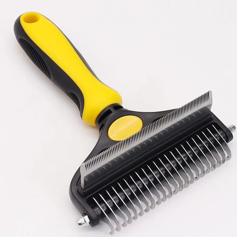 Pet Grooming Brush,Dog Brush for Shedding,3 in 1 Undercoat Rake Deshedding Tool for Dogs and Cats,Pet Dematting Comb,Pet Deshedd