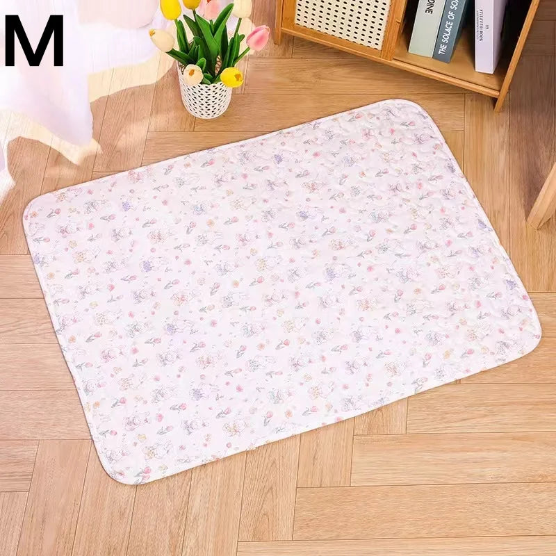 Rabbit Floor Mat Sofa Cushion Training Pad Cage Mat Sleeping Blanket Fence Pad Washable Diaper Bedding Pee Pad Pet Supplies