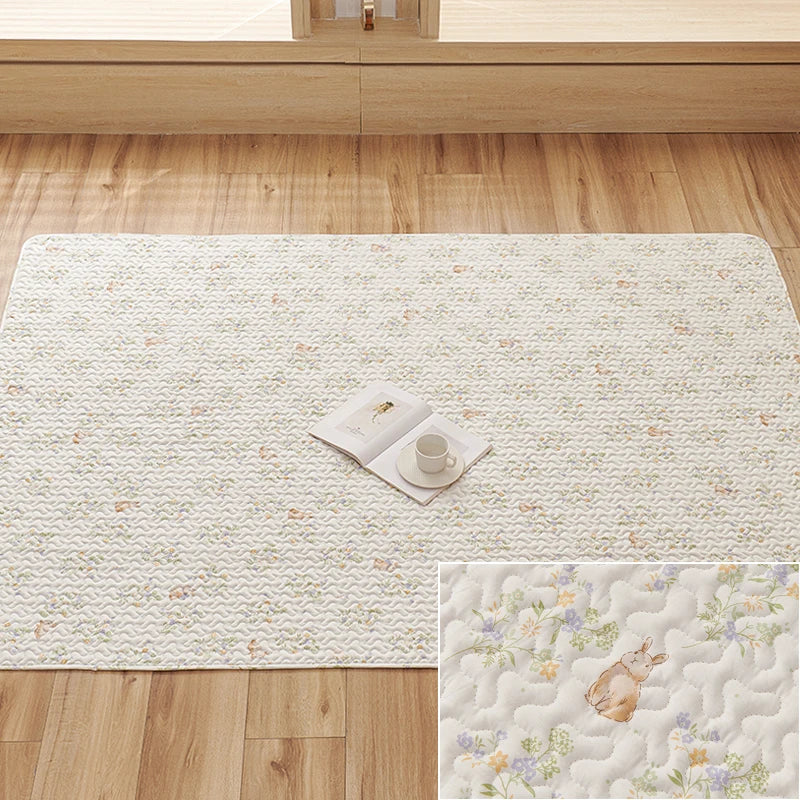 Rabbit Floor Mat Sofa Cushion Training Pad Cage Mat Sleeping Blanket Fence Pad Washable Diaper Bedding Pee Pad Pet Supplies