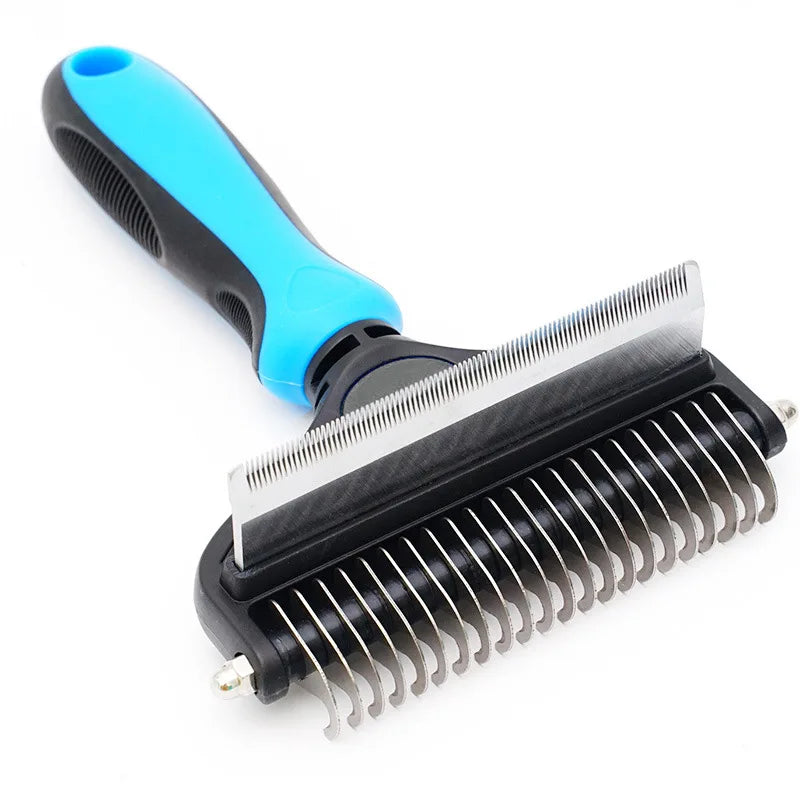 Pet Grooming Brush,Dog Brush for Shedding,3 in 1 Undercoat Rake Deshedding Tool for Dogs and Cats,Pet Dematting Comb,Pet Deshedd