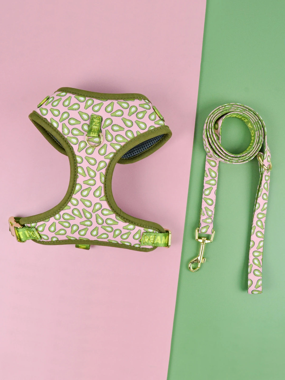 Cute Design Adjustable Luxury Designer Pet Harness &1 Pcs Color Matching Pet Dog Leashes
