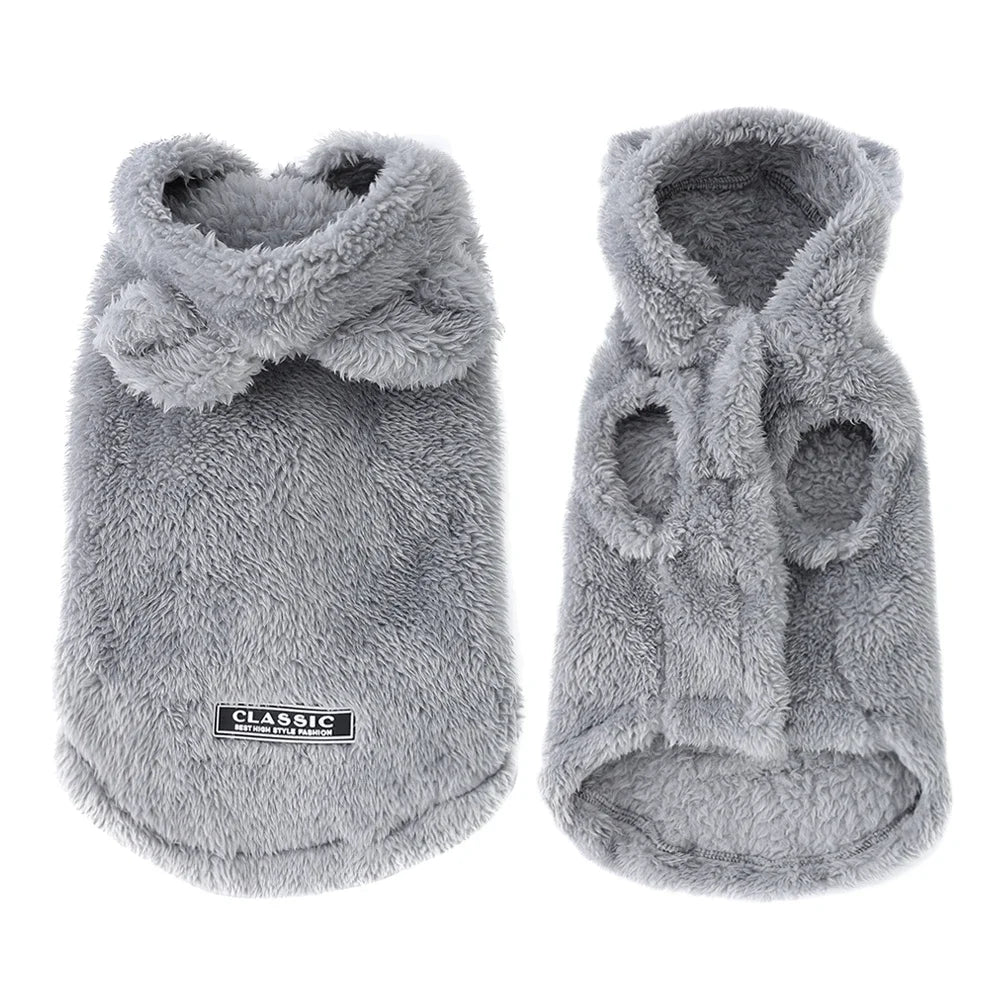 Pet Cats Coat Hoodie For Small Medium Dogs Winter Warm Fleece Puppy Kitten Clothes Jacket Cozy Cute Sphynx Cat Sweater Apparel