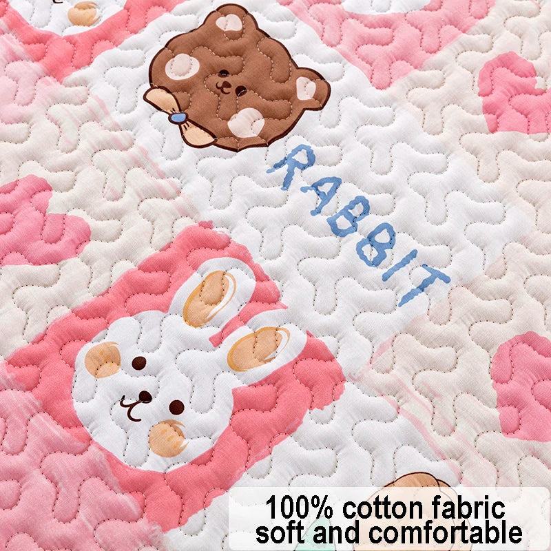 Rabbit Floor Mat Sofa Cushion Training Pad Cage Mat Sleeping Blanket Fence Pad Washable Diaper Bedding Pee Pad Pet Supplies