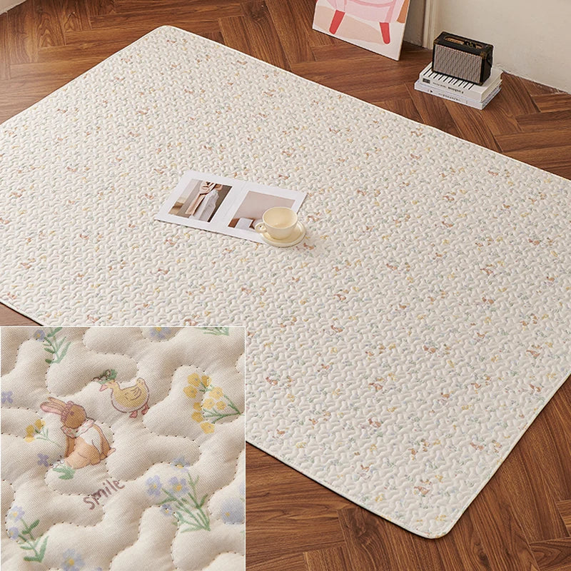 Rabbit Floor Mat Sofa Cushion Training Pad Cage Mat Sleeping Blanket Fence Pad Washable Diaper Bedding Pee Pad Pet Supplies