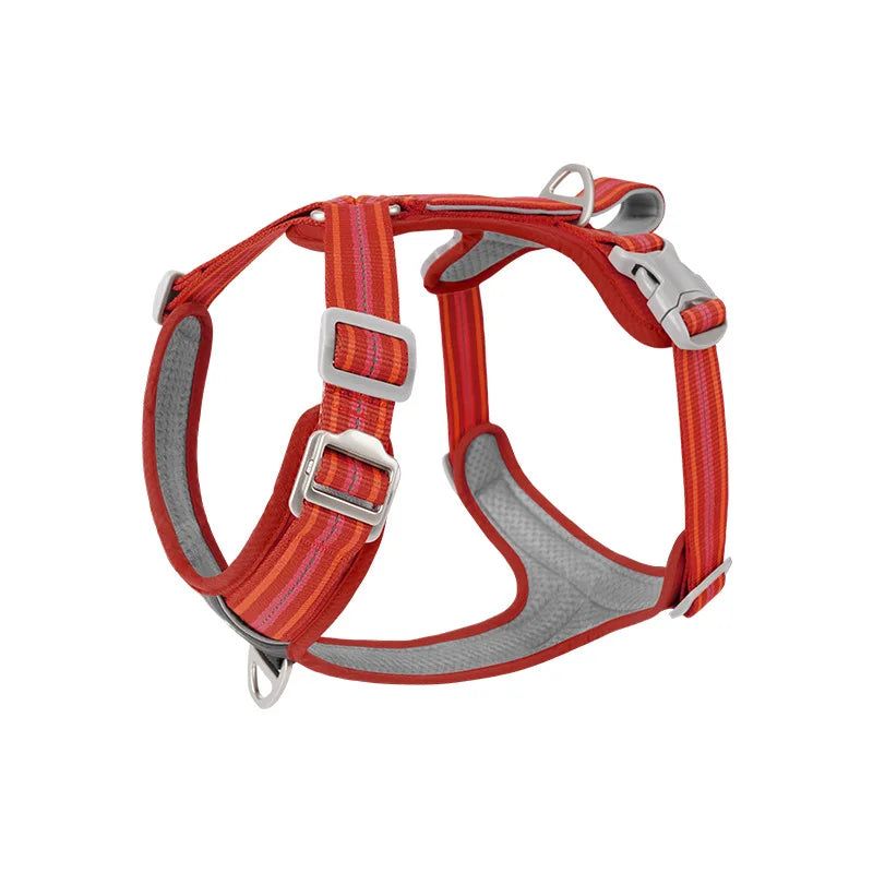 Anti Pull Dog Harness Leash Set Reflective Wear Resistant Soft Outdoor Walking Pet Chest Strap Fashion Safety Pet Supplies