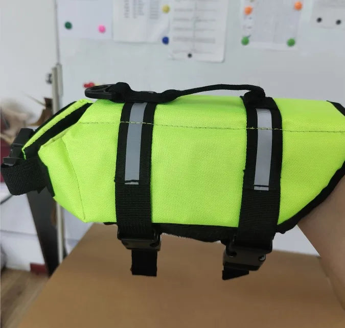 Summer Dog Life Jacket Reflective Adjustable Large Dogs Swimwear Safety Vest Surfing Sailboat Enhanced Buoyancy Pet Lifejackets