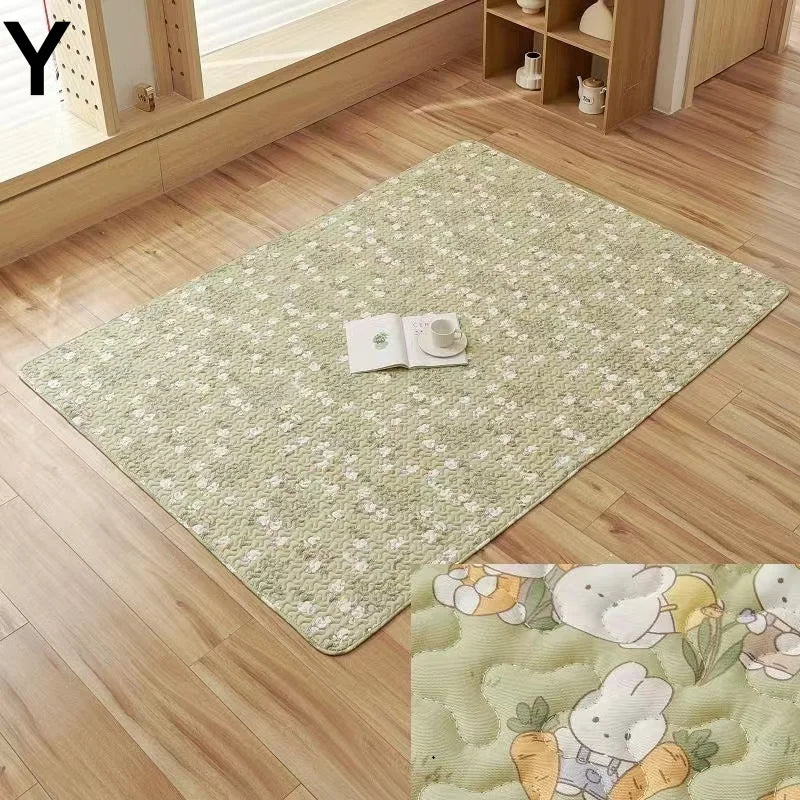 Rabbit Floor Mat Sofa Cushion Training Pad Cage Mat Sleeping Blanket Fence Pad Washable Diaper Bedding Pee Pad Pet Supplies