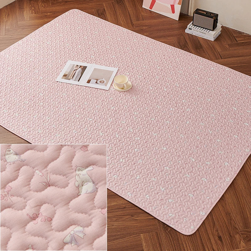 Rabbit Floor Mat Sofa Cushion Training Pad Cage Mat Sleeping Blanket Fence Pad Washable Diaper Bedding Pee Pad Pet Supplies