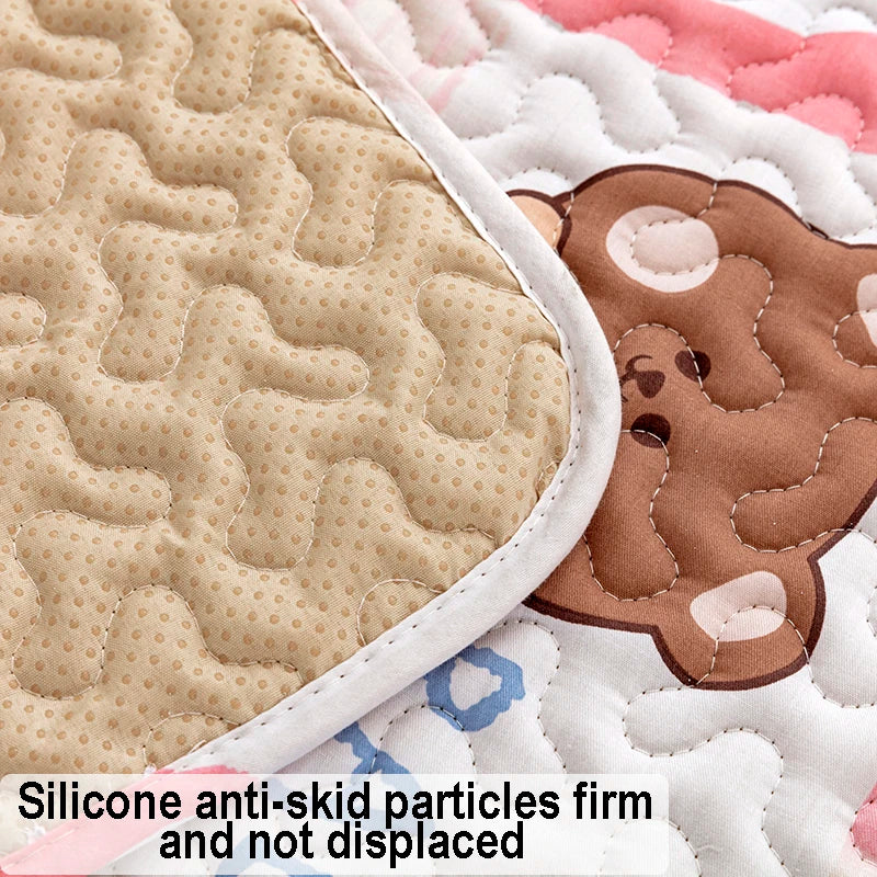 Rabbit Floor Mat Sofa Cushion Training Pad Cage Mat Sleeping Blanket Fence Pad Washable Diaper Bedding Pee Pad Pet Supplies