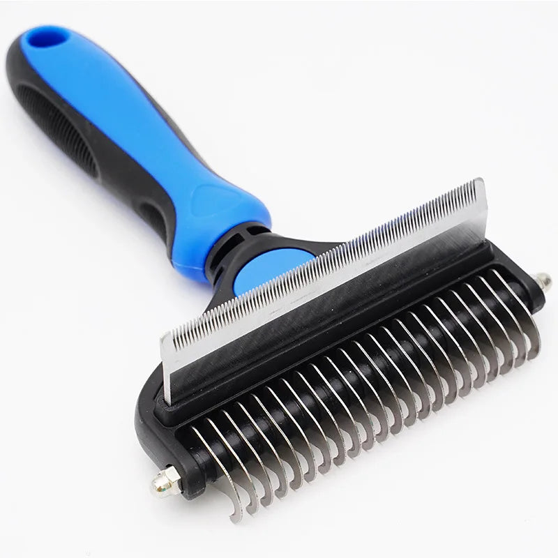 Pet Grooming Brush,Dog Brush for Shedding,3 in 1 Undercoat Rake Deshedding Tool for Dogs and Cats,Pet Dematting Comb,Pet Deshedd