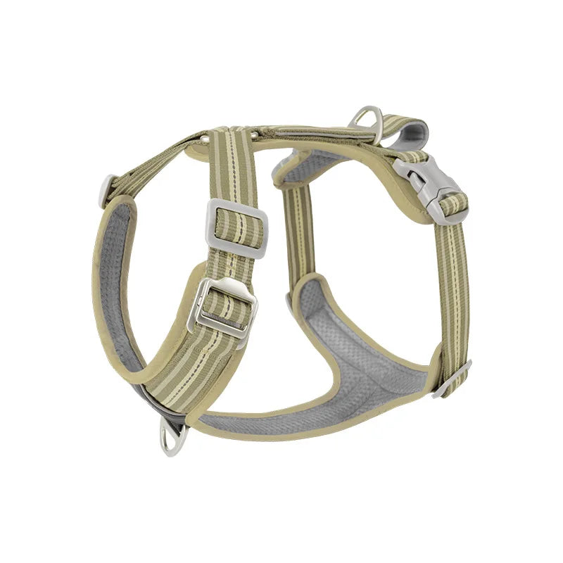 Anti Pull Dog Harness Leash Set Reflective Wear Resistant Soft Outdoor Walking Pet Chest Strap Fashion Safety Pet Supplies