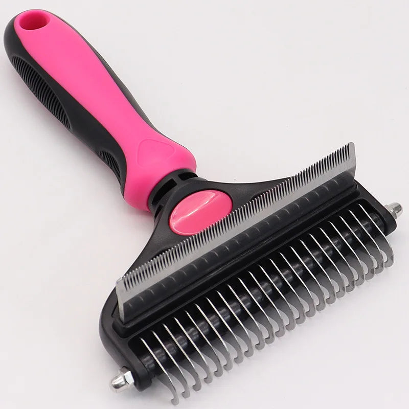 Pet Grooming Brush,Dog Brush for Shedding,3 in 1 Undercoat Rake Deshedding Tool for Dogs and Cats,Pet Dematting Comb,Pet Deshedd