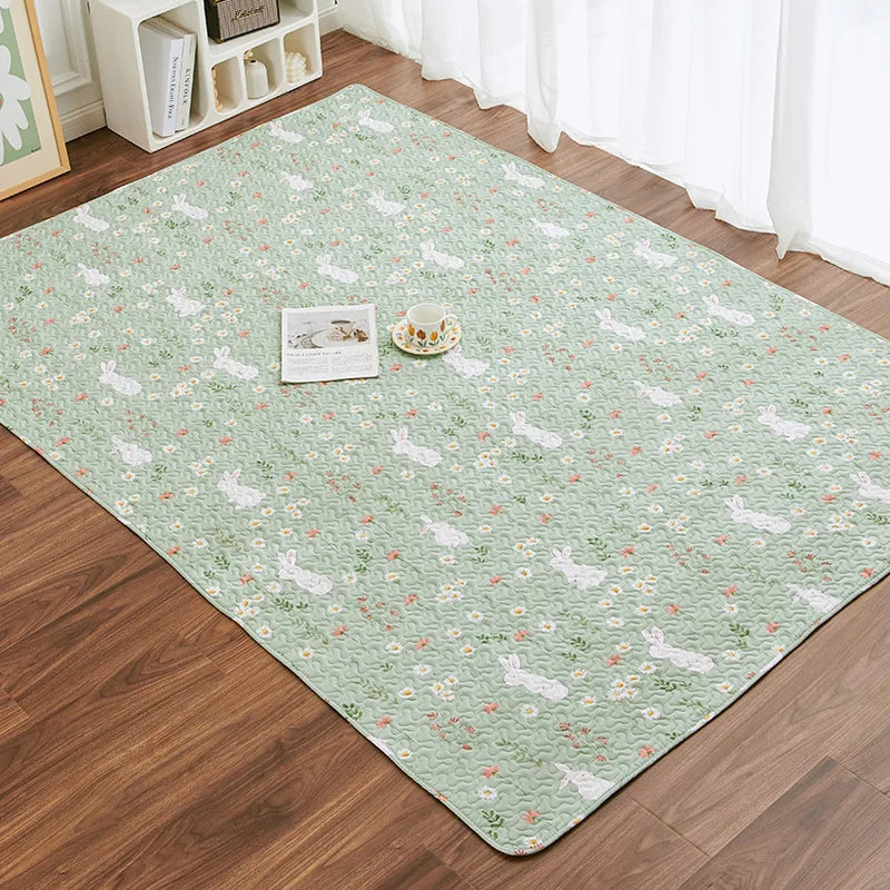 Rabbit Floor Mat Sofa Cushion Training Pad Cage Mat Sleeping Blanket Fence Pad Washable Diaper Bedding Pee Pad Pet Supplies